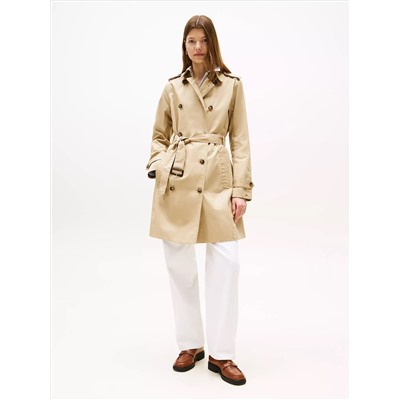 Double-Breasted Belted Trench Coat