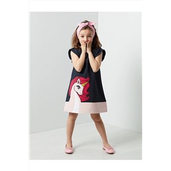 DenokidsUnique Unicorn Kız Çocuk Elbise