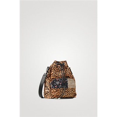 Bolso saco animal print