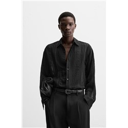 CAMISA JACQUARD SEMITRANSPARENTE