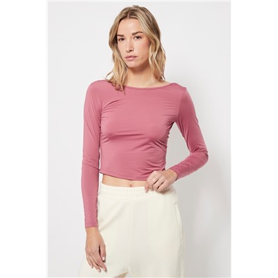 Top crop Rosa viejo