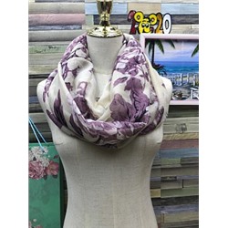 Снуд женский с цветочным рисунком (90*80 см.) арт. 247699