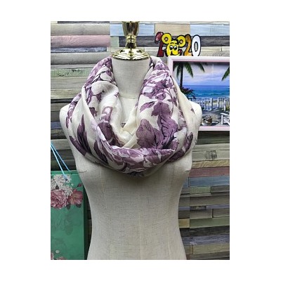 Снуд женский с цветочным рисунком (90*80 см.) арт. 247699