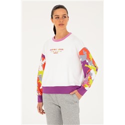 Kadın Beyaz Sweatshirt