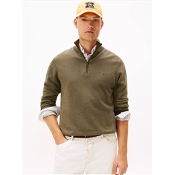 Quarter-Zip Mockneck Sweater