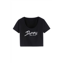 Crop top Negro