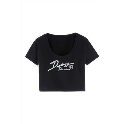 Crop top Negro