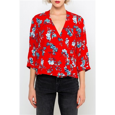 Camisa Rojo y azul