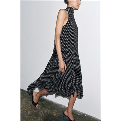 ZW COLLECTION HALTER POLKA DOT DRESS