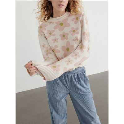 Pullover mit Blumenmuster