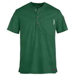 UA Advantage STRETCH Men's 2-Pocket Short Sleeve Henley Scrub Top