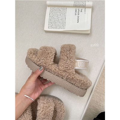 Шлёпанцы UG*G Longfen*g Tedd*y Fu*r на платформе