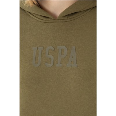 Kadın Haki Basic Sweatshirt