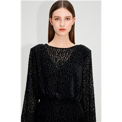 Vestido recto Negro
