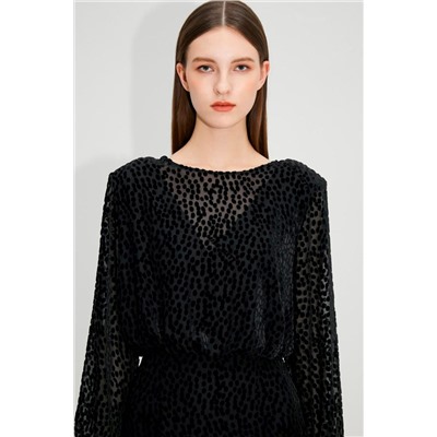 Vestido recto Negro