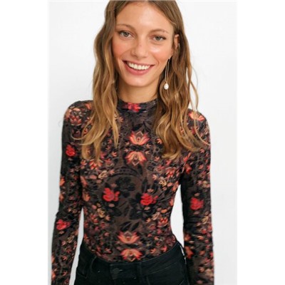 Body slim floral 100% Lyocell