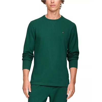 Men's Waffle-Knit Long-Sleeve Crewneck Thermal Top