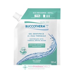 Buccotherm Gel Dentifrice à l'Eau Thermale Gencives Sensibles Menthe BIO ECO-RECHARGE 200ml