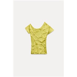 ASYMMETRIC KNIT CROP TOP