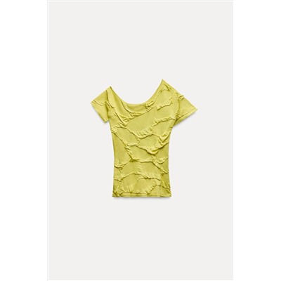 ASYMMETRIC KNIT CROP TOP