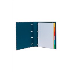 Archivador y hojas de recambio Azul marino y blanco - 28 x 32 x 3,5 cm