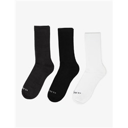 MENS 6PK ASSORTED SOLID RIB CREW SOCKS