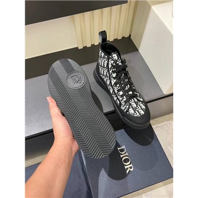 Мужские высокие кроссовки Dio*r 🖤  Реплика 1:1