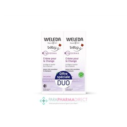 Weleda Baby Derma - Mauve Blanche - Crème pour le Change - BIO - LOT de 2x50mlLot  × 2