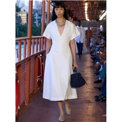 Cotton Poplin Midi Shirtdress