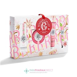 Roger & Gallet - Coffret Noël Bienfaisant Rose (Eau Parfumée 30ml + Savon 100g + Lait Corps 50ml + Crème Mains 30ml)