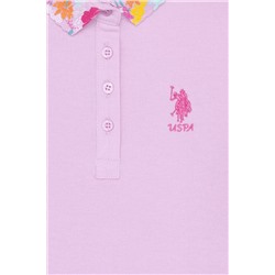 Kız Çocuk Manolya Basic Polo Yaka Tişört