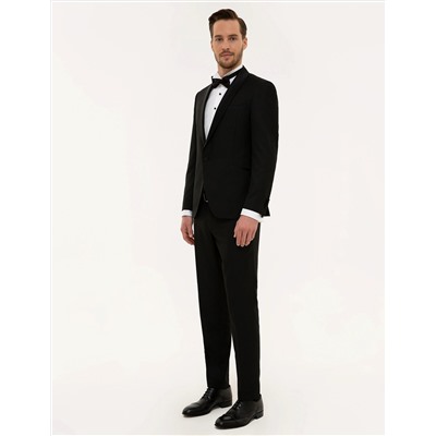 Siyah Ex.Slim Fit Smokin Damatlık
