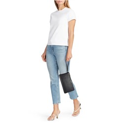 KARL LAGERFELD PARIS Solid Wristlet Pouch