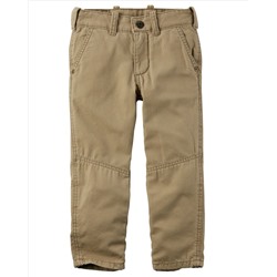 Jersey-Lined Canvas Pants