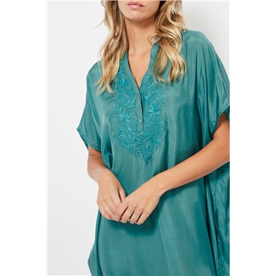 Camisón de seda - Verde menta