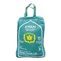 AWAN Super White basmati rice Рис басмати белый 2кг