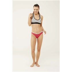 U.S. Polo Assn.3'lü Paket Pamuklu Likralı Kadın Brazilian Slip Külot 66275