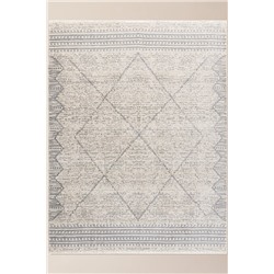 Banne Pamuklu Halı - Krem - 160x212 cm