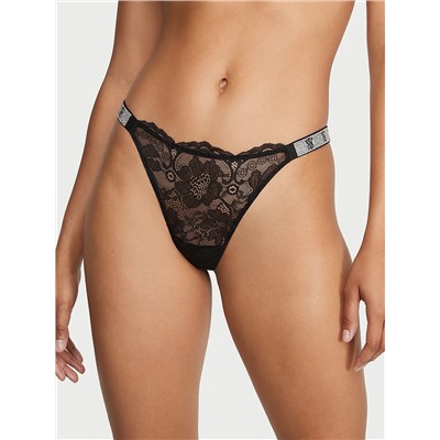 VERY SEXY Shine Strap Lace Thong Panty