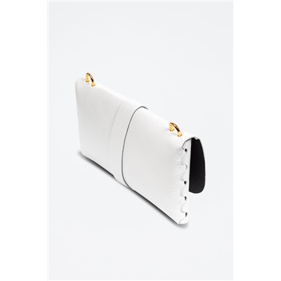 Bandolera de piel - Blanco - Firenze Artegiani