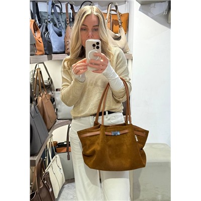 Сумка женская натуральная замша арт. 66083 Размер : 35*12*24