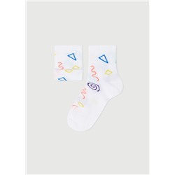 Kurze Socken mit Allover-Muster für Kinder