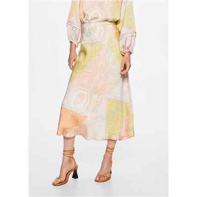 Falda estampado paisley -  Mujer | MANGO OUTLET Melilla