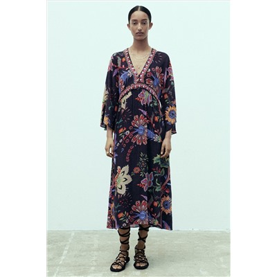 VESTIDO MIDI ESTAMPADO