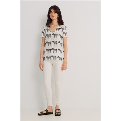 Camiseta manga corta zebras