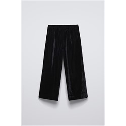 VELVET TROUSERS WITH BEAD APPLIQUÉS