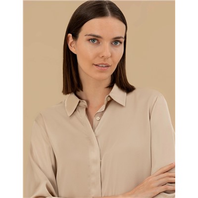 Kum Comfort Fit Uzun Kollu Gömlek