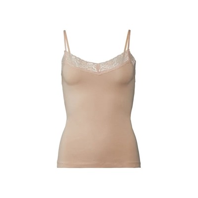 ESMARA® Lingerie ESMARA® Spaghettiträgerhemden Damen, 3 Stück, mit Bio-Baumwolle und Elasthan