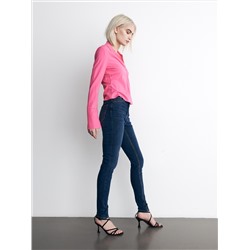 Slim-Jeans mit hoher Leibhöhe