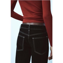 TRF BALLOON FLOCK JEANS
